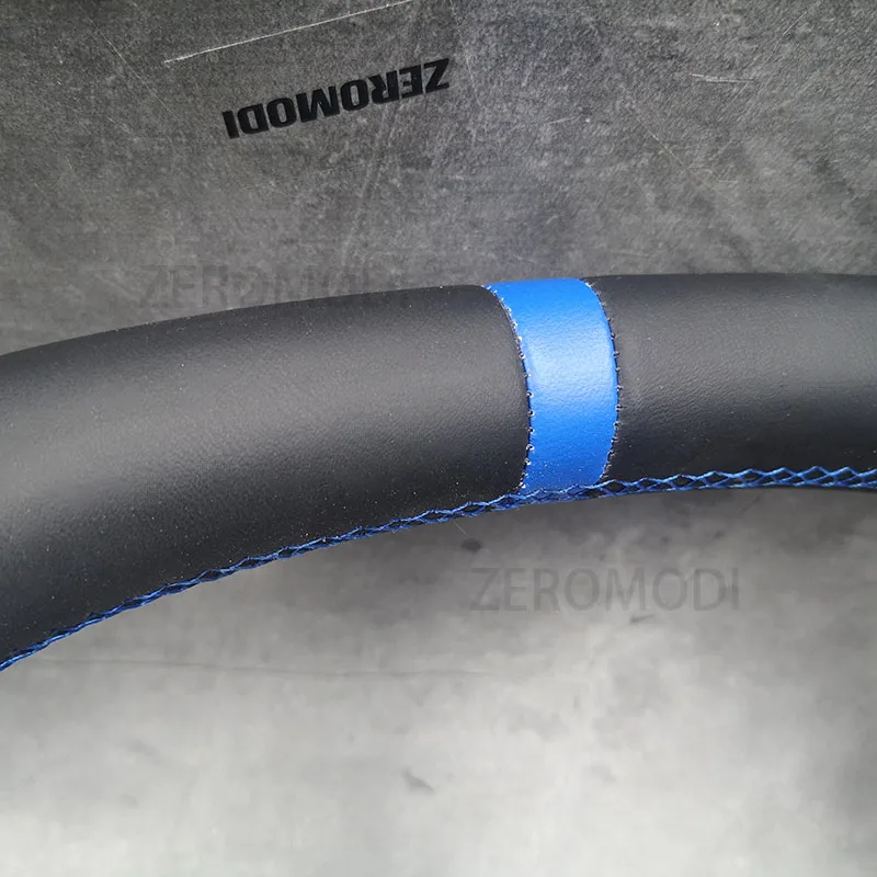 Кожаное рулевое колесо алькантары для VOLVO C30 C70 V50 S40 с плоским дном