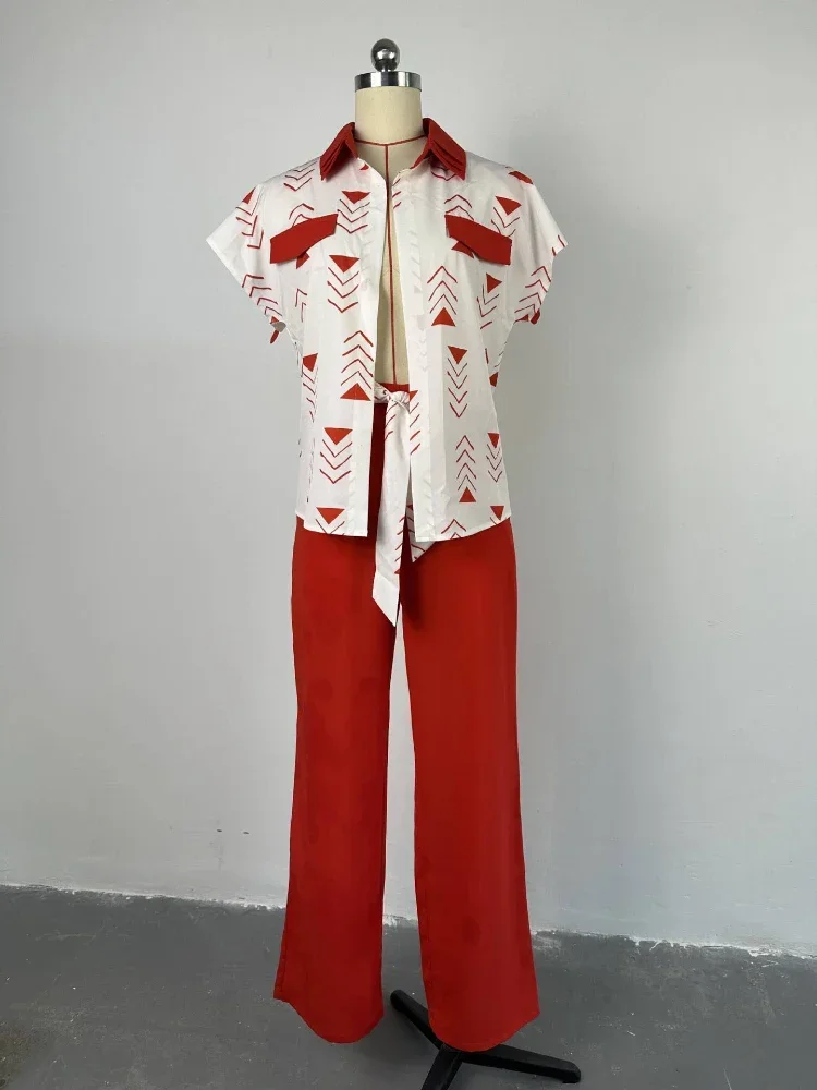 Ueteey комплекты брюк из двух предметов модная одежда женская футболка с коротким