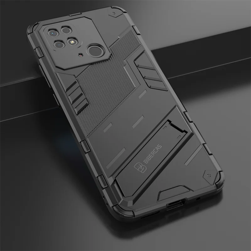 Фото Чехол для Xiaomi Redmi 10C, роскошный магнитный автомобильный держатель, стойка, бронированный телефон для Redmi10C Redmi 10C 10 C C10 220333QA, задняя крышка 6,71 дю... №1