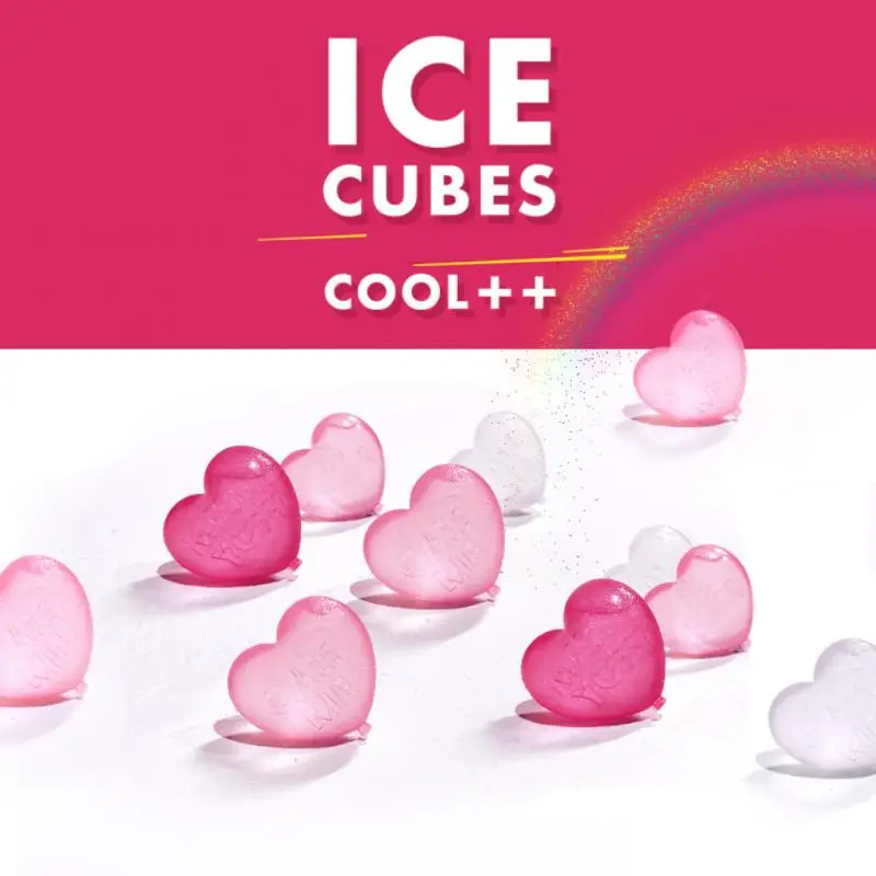 

15pcs Heart-shaped Plastic Cartoon Ice Tray Ice Hockey To Cool Down Iced Whiskey Recyclable Home Bar Cooling Tool