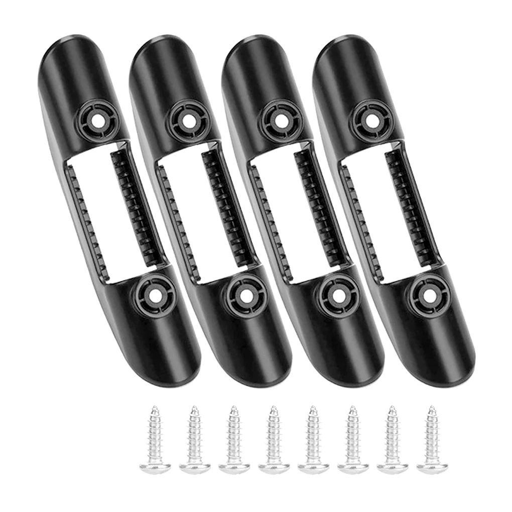 

Набор из 4 зажимов для держателя лопастей для Каяка, пластиковая лодка, каноэ, рыболовная сеть, крепление на палубу, крепежная Пряжка, фурнитура