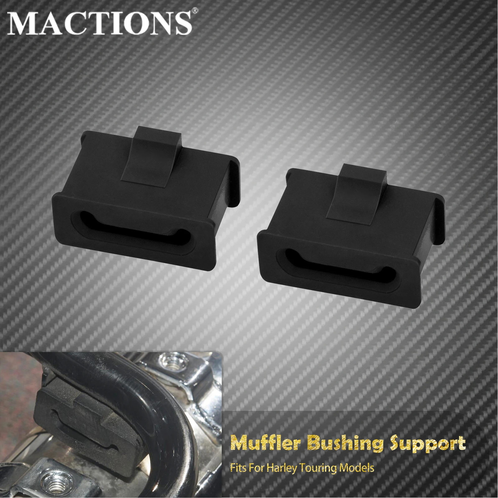 2xмотоциклетные резиновые крепления глушителя, втулка глушителя, поддержка Harley Touring Road King Electra Street Glide FLTR CVO
