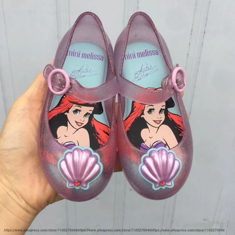 

Disney Jelly Shoes Mini Melissa Princess Cosplay Candy Shoes Girl PVC Frozen Elsa Jelly Shoes Melissa Sandals Birthday Gift Size