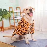 cat and dog clothes suitable for large and small pet clothes flannel material tiger shape size s 9xl winter pet hoodie