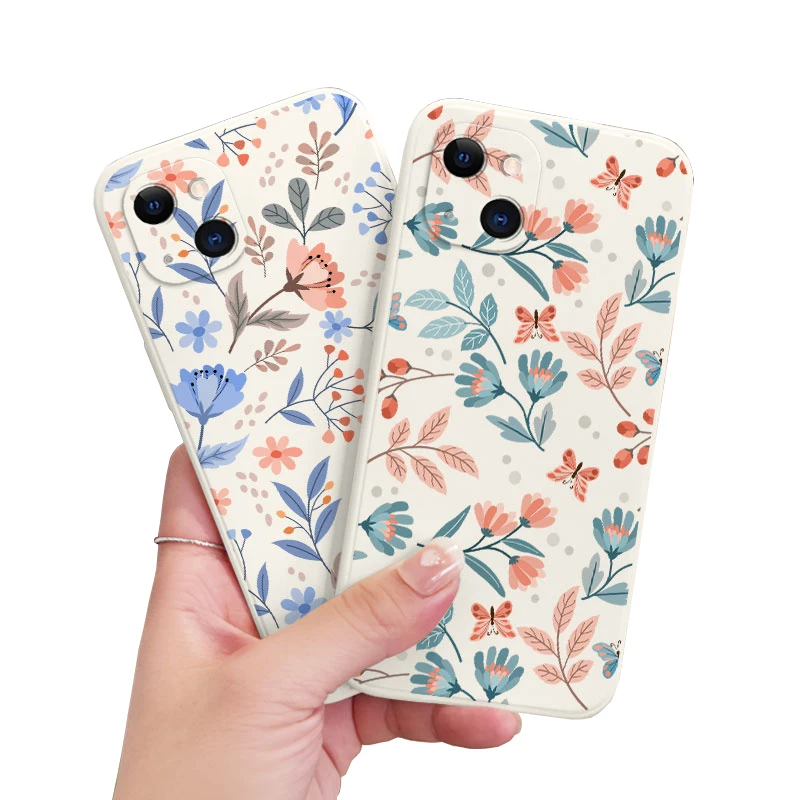 

Romantic Garden Phone Case For iPhone 14 13 12 11 Pro Max Mini X XR XS MAX SE2020 8 7 Plus Cover
