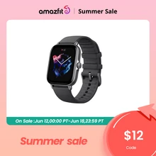 New Amazfit GTS 3 GTS3 GTS-3 Zepp OS Smartwatch Alexa 1.75'' AMOLED Display 12-day Battery Life Smart watch for Andriod