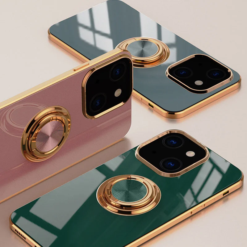 Противоударный задний Чехол для IPhone с опорным кольцом подходит моделей 13 12 Pro max 11