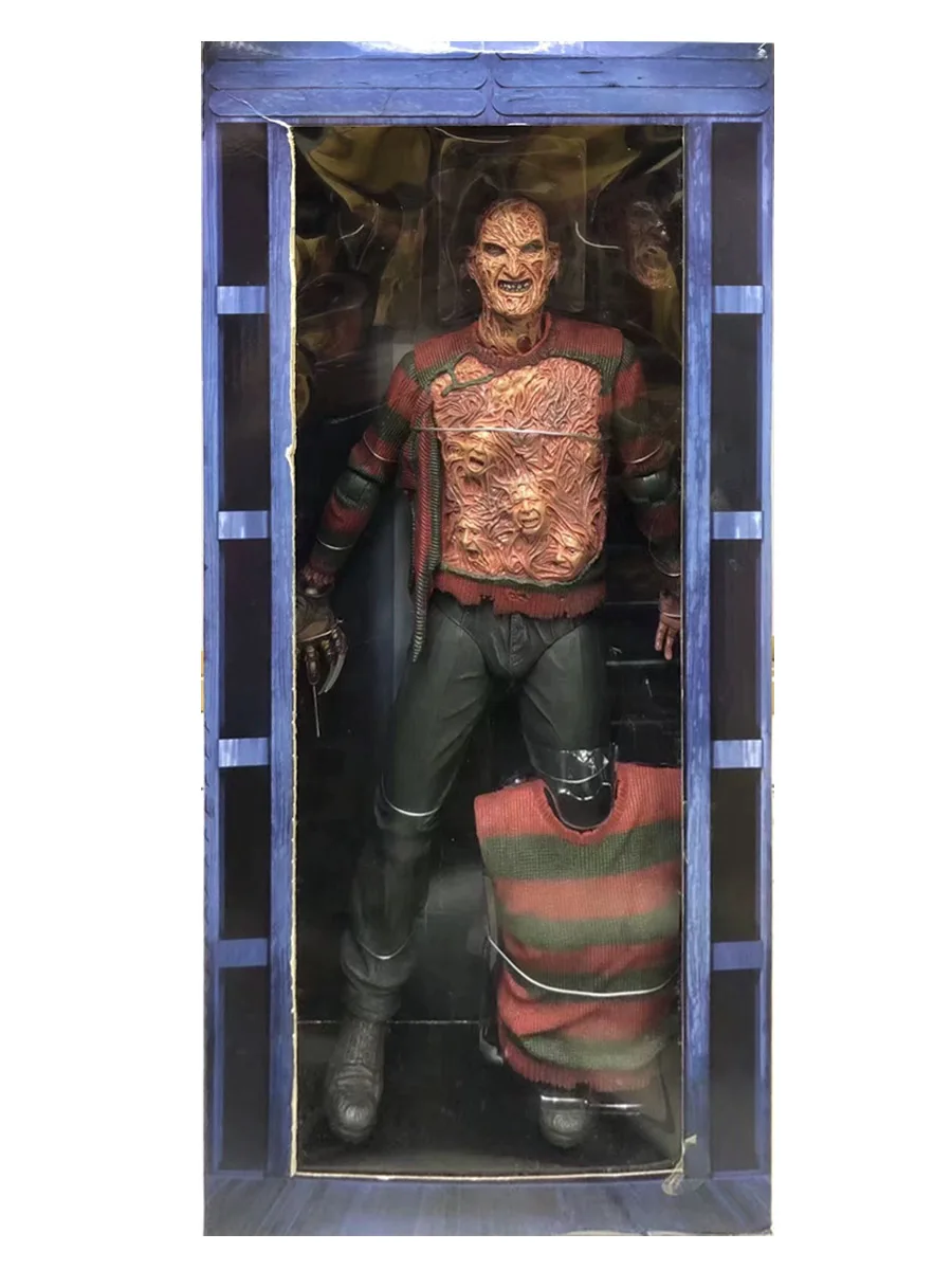 

NECA Original Nightmare on Elm Street Freddy Krueger Revenge Action Figure 45CM Joints Movable 1/4 Model Toy Collection Boys