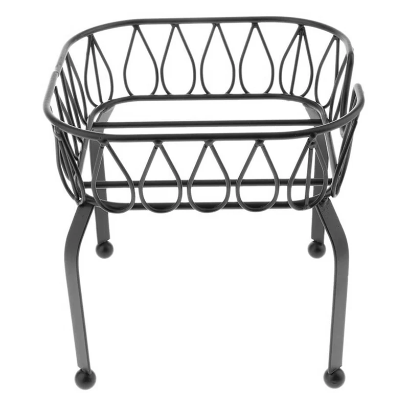 

2X Metal Iron Drink Dispenser Stand Basket Party Juice Tea Bucket Holder Stand S