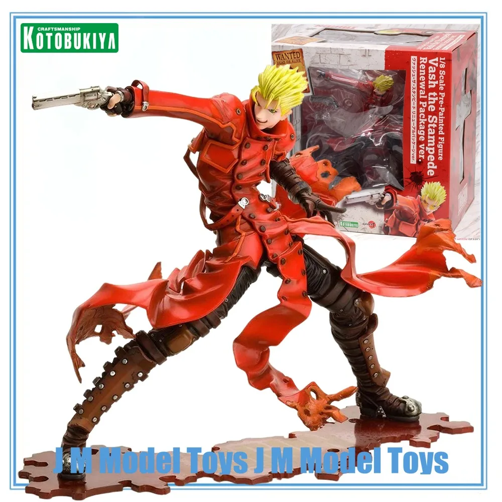 Фото 【JM】100% Оригинальный, в наличии: Коллекционная серия Garage Kit Kotobukiya ARTFX J Trigun: Badlands Rumble Vash The Stampede Kuro-Neko №1