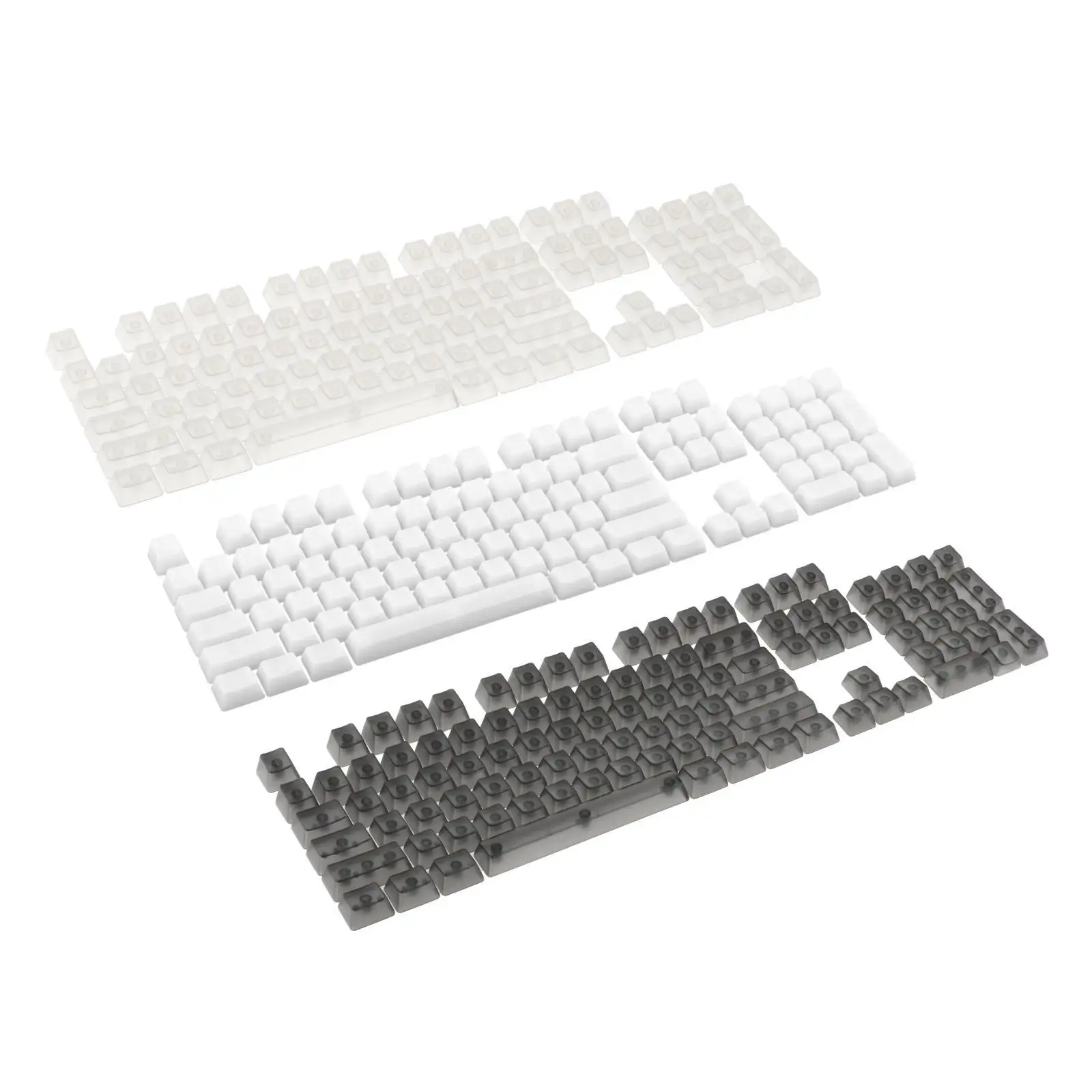 

104- Fully Transparent Machinery High Toughness Clear Backlit RGB Keycap Set for /Switches Replacement Game Lovers