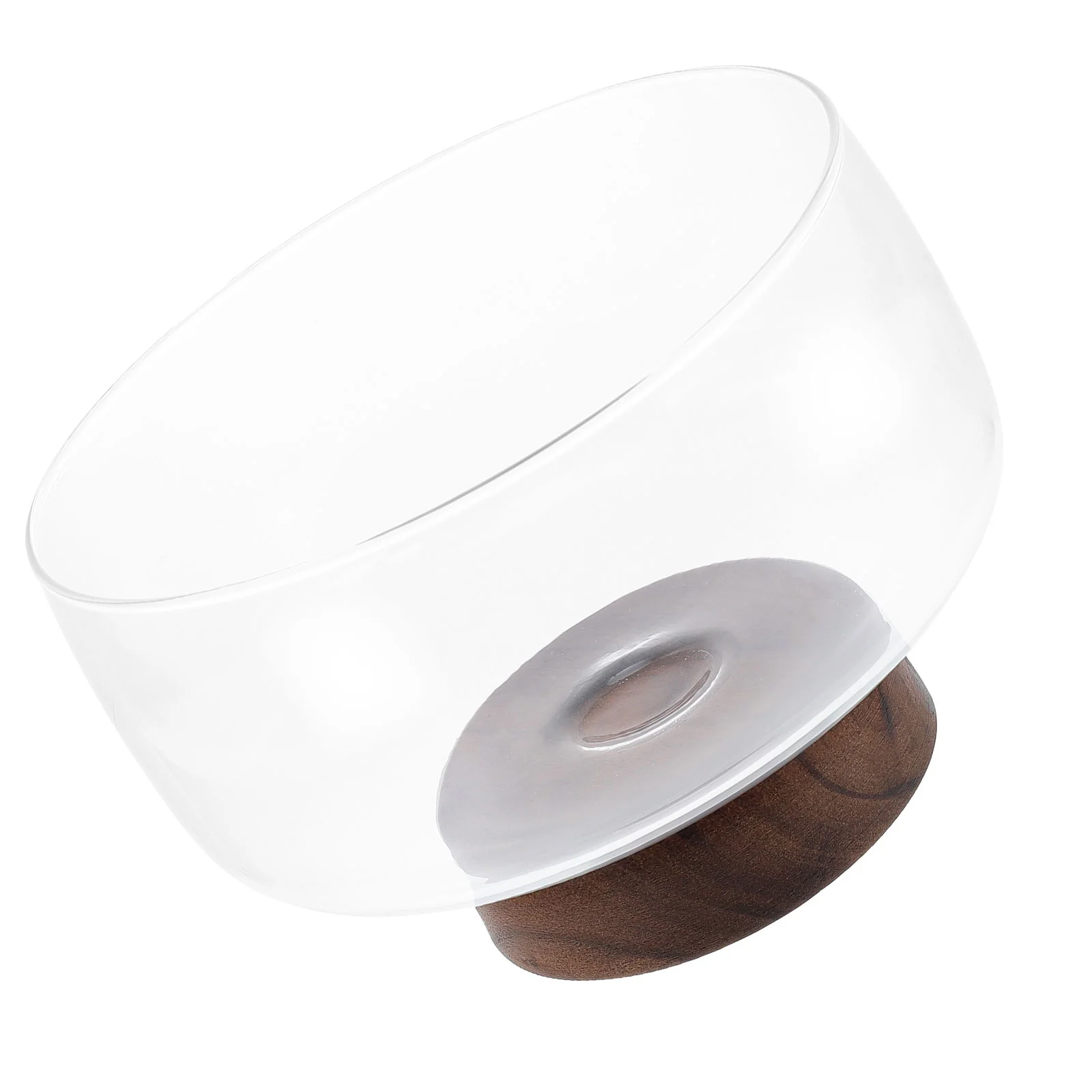 Стеклянная тарелка для фруктов зеркальная закусок блюдо аппетита тарелки еды