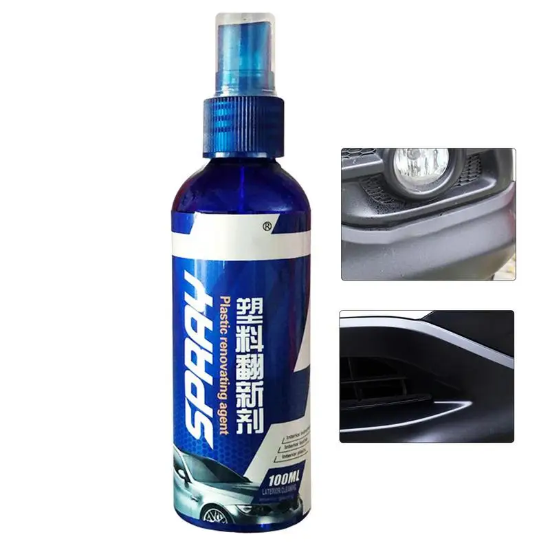 

100ml Auto Leather Plastic Restore Shine Car Interior Cleaner Long Lasting Maintain Gloss Auto Detailing Quick Coating Cleaner