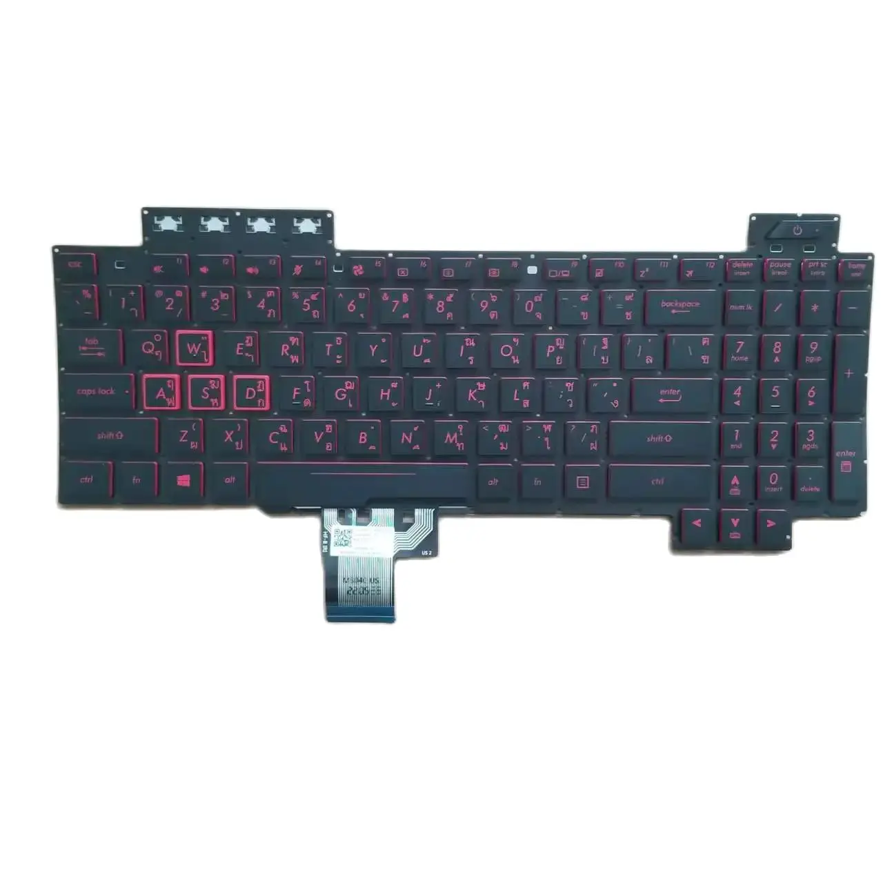 Новая тайская клавиатура TI для ноутбука Asus TUF GamFing FX504 FX504gm FX86 FX86S FX86F FX80 красного