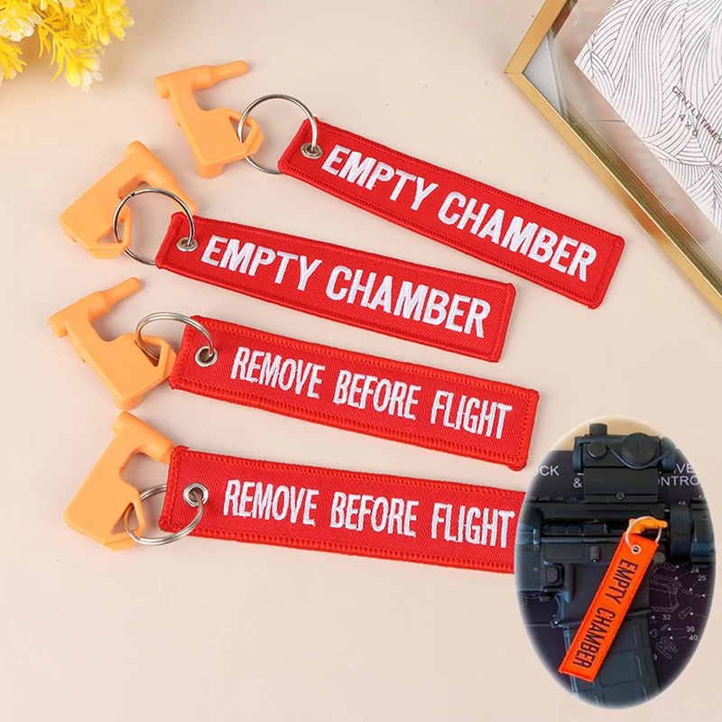 

6pcs Tactical Chamber Safety Flag Includes Built-in Flathead Tool Sliding Picatinny Adapter Hunting Accessories