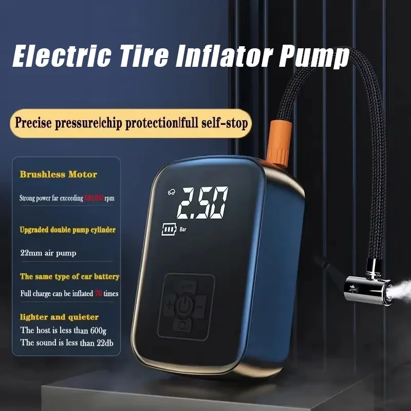 Беспроводной автомобильный воздушный компрессор Xiaomi насос электрический для