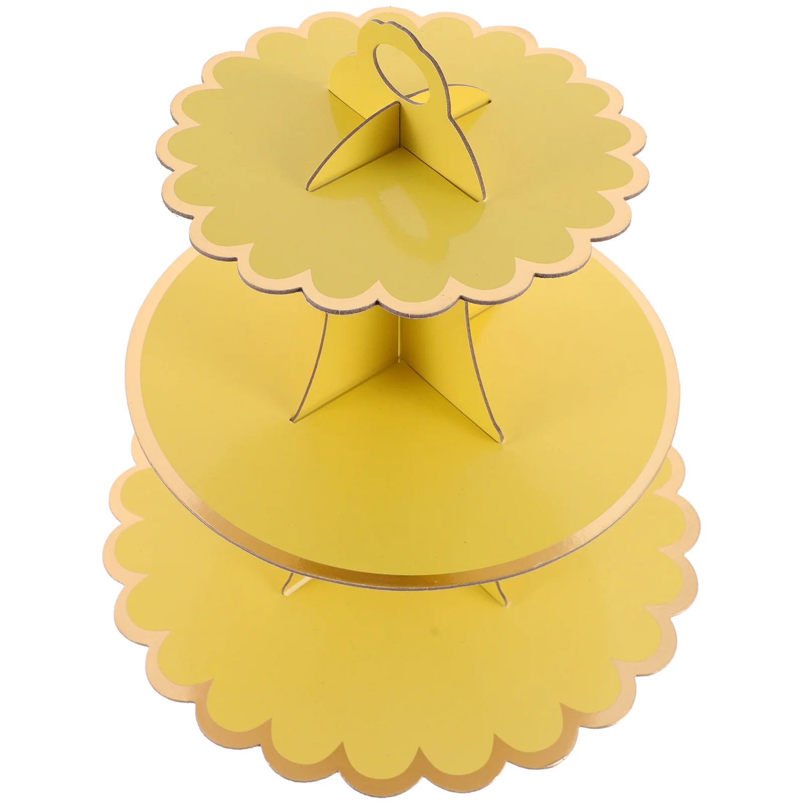 Трехъярусная подставка для торта декор полки дисплея трехуровневый