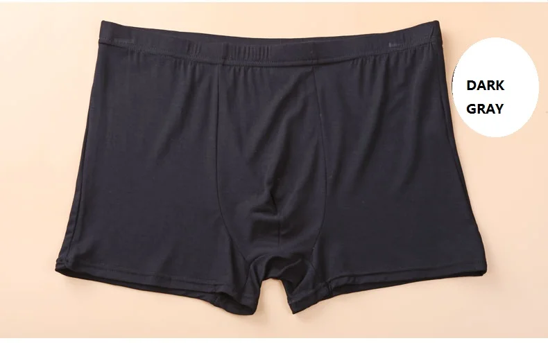 Men's Boxer shorts Comfortable Men's Solid Underwear Sexy  Fiber Boxers  Male Underwear Free Shipping