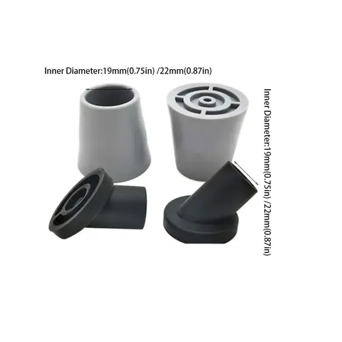 Rubber Stool Non-slip Leg Floor Protector Glide Nail Non-slip Foot 19mm/22mm Anti-Skid Protector Cap Walking Stick