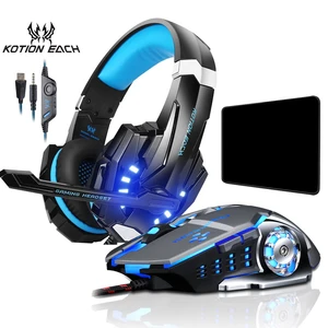 Игровая мышь X7 Pro в наличии DPI + Игровые наушники Hifi Pro, игровая гарнитура + большой игровой коврик для мыши для профессиональных геймеров, подарок