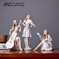 music playing beauty violinist piano decoration girl love music fairy garden miniatures home decoration accessories home decor