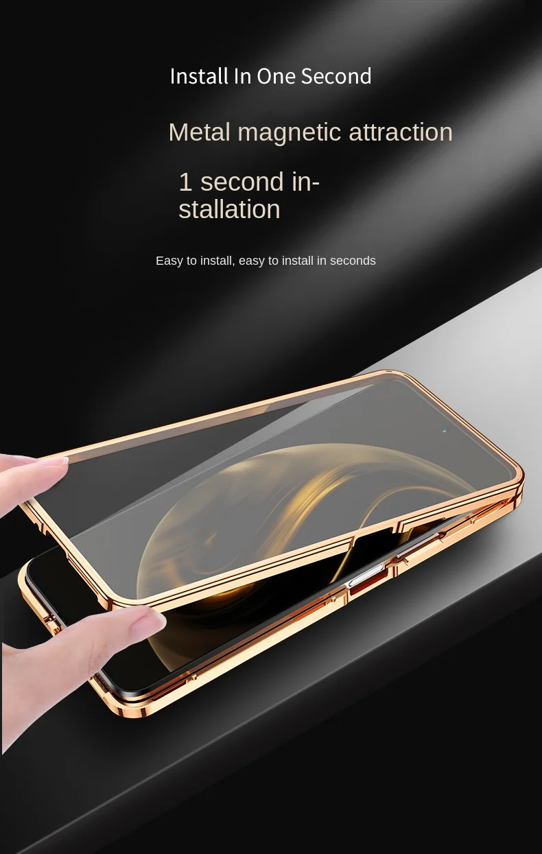 360-градусный металлический бампер с полной защитой прозрачный передний