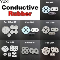 rubber conductive buttons a b d pad for game boy classic gb gba gbc gbp gbm gba sp n64 silicone start select keypad repair parts