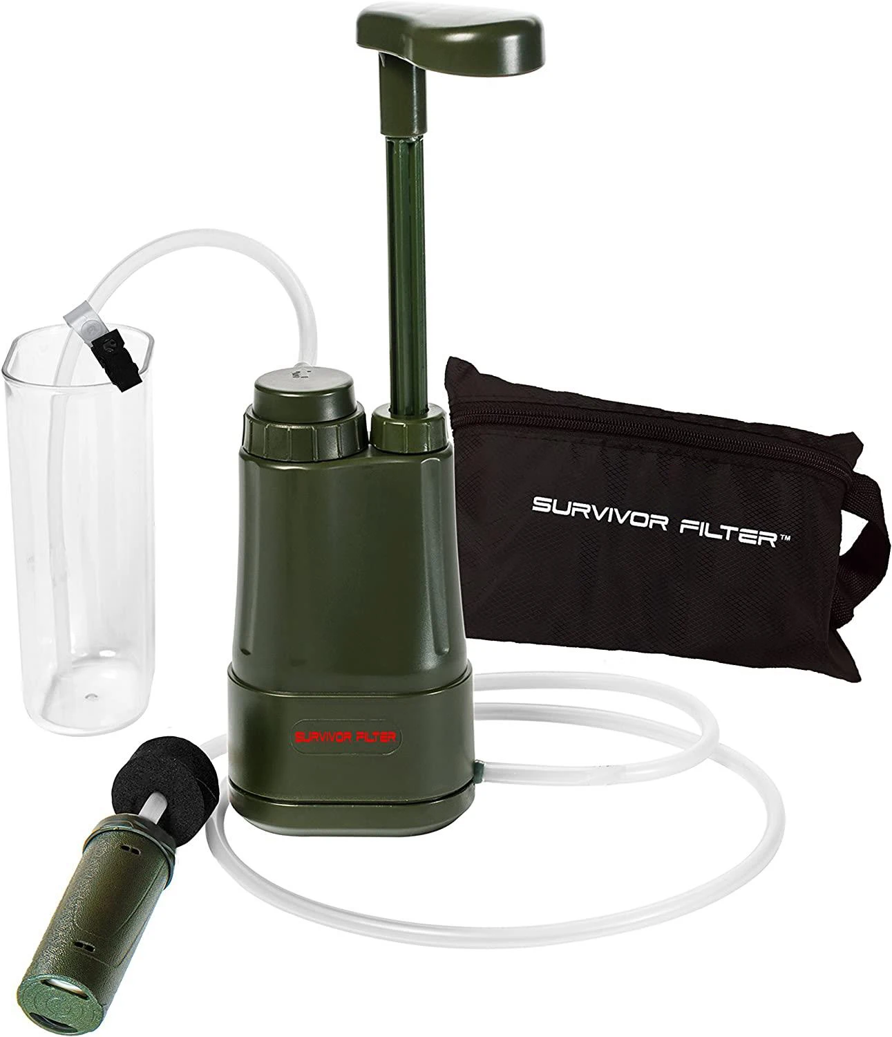 

Portable Water Survival Purifier Lightweight Hand Pump survival water filter