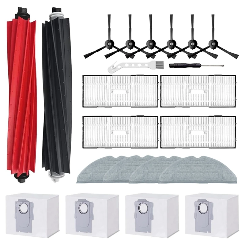 

Сменные детали для робота-пылесоса Roborock S8 +/S8 Pro, основная боковая щетка, фильтр НЕРА, тряпичная швабра, мешки для пыли