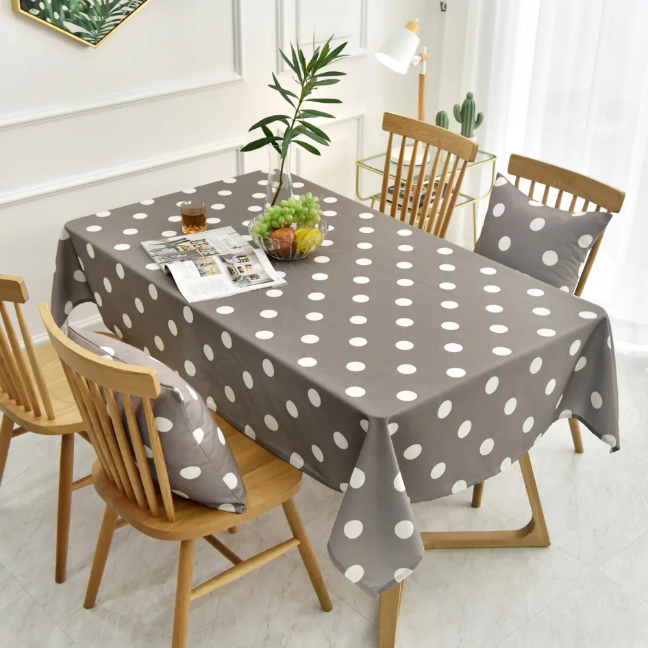 

obrus w białe kropki obrus prostokątny elegancki obrus mata na stół do jadalni Manteles Nappe De Table
