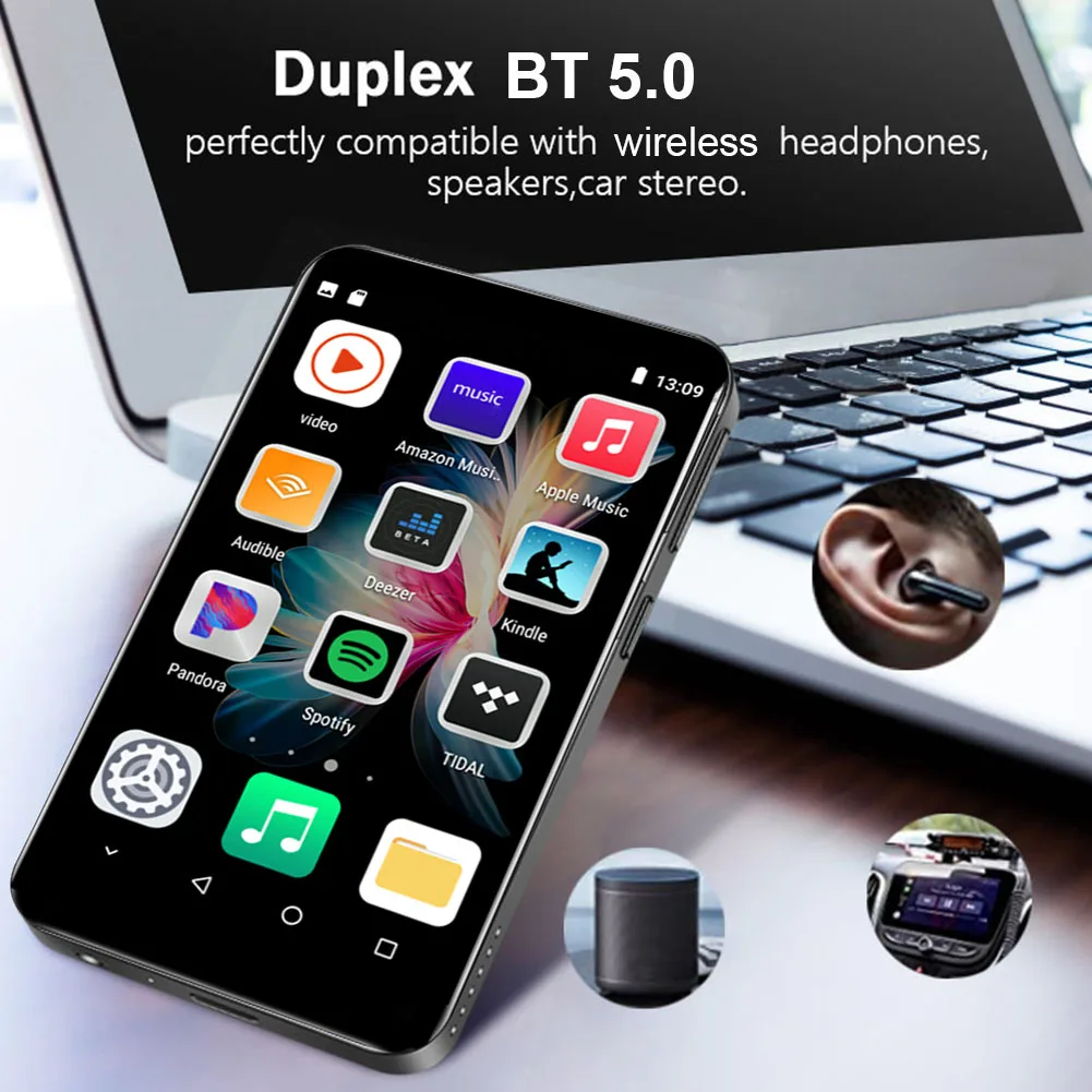 

WIFI MP3 MP4 плеер потоковая музыка плеер 3,6 дюймовый IPS сенсорный Bluetooth-совместимый с динамиком с FM-радио/электронной книгой