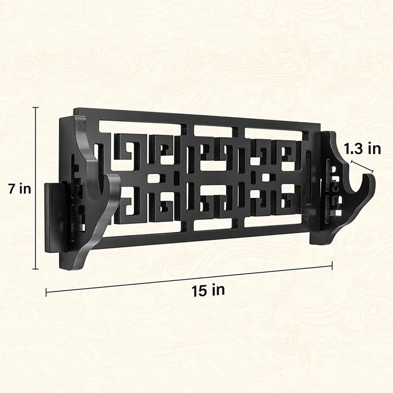 Hollow-Carved Sword Wall Mount Hook Katana Holder Display Hanger For Tanto Samurai Sword,Rapier Lightsaber,Cosplay Stand