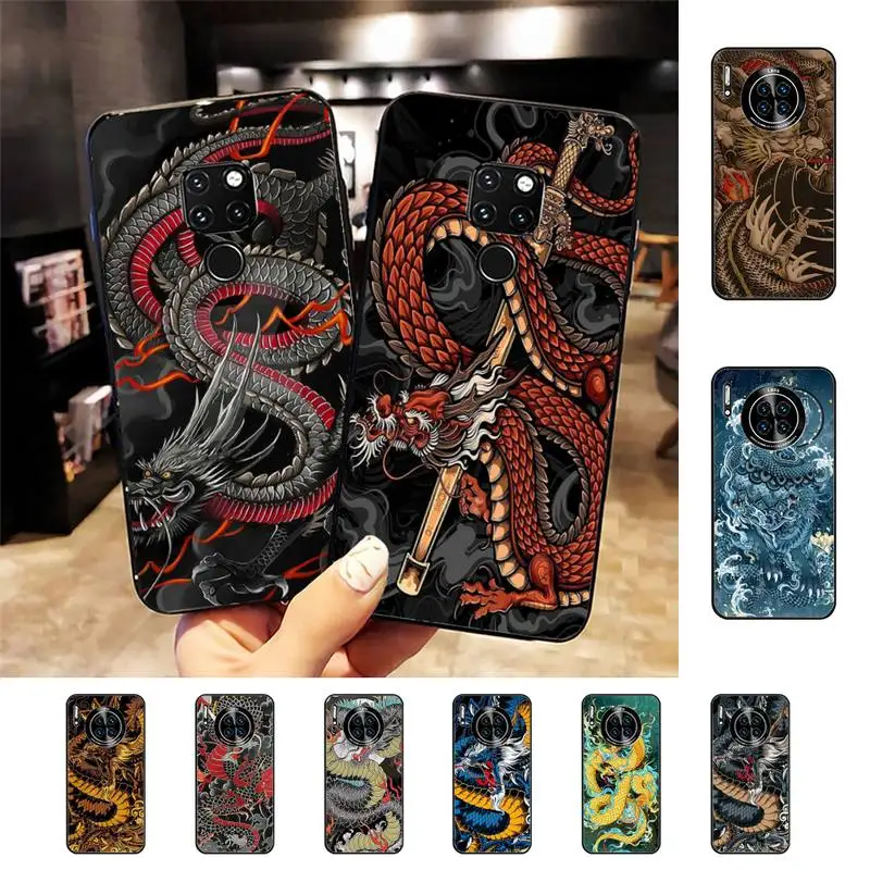 

Cute Dragon Phone Case for Huawei Mate 20 10 9 40 30 lite pro X Nova 2 3i 7se