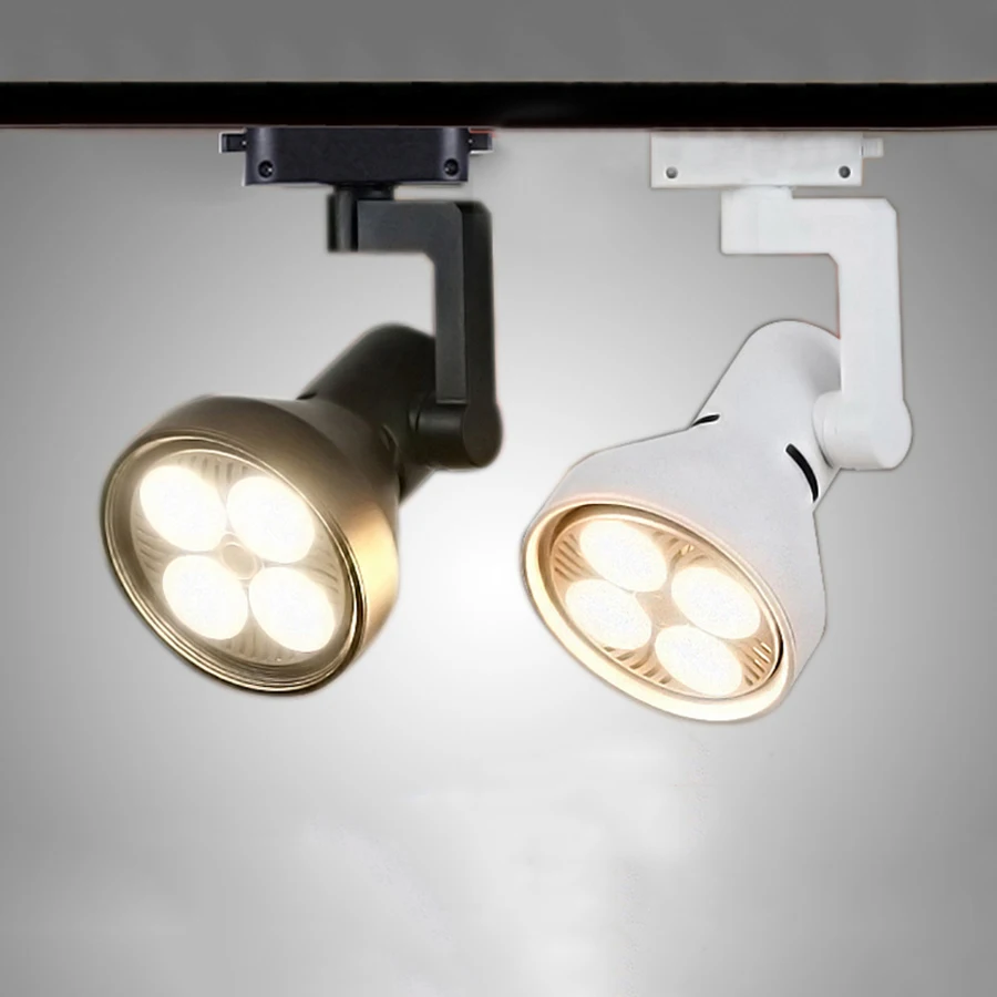 

Industrial 35W 45W LED Track Light Compatible Track Lamp Rail Ceiling Spotlight For Accent Task Wall Art Exhibition Lighting