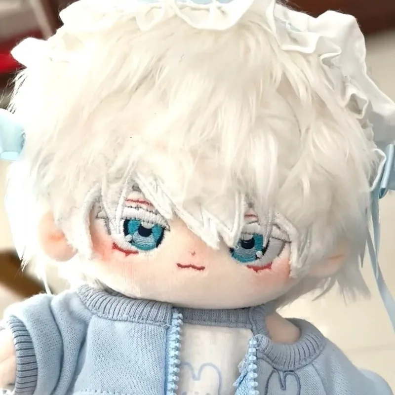 Игра Jujutsu Kaisen Gojo Satoru 20 см плюшевая кукла с ушками зверя платье для тела хлопковые