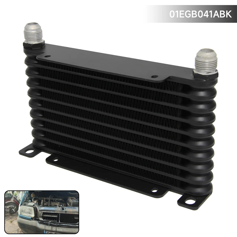 

Universal 32MM AN10 10 Row 13 Row 15 Row Aluminum Engine Transmission Oil Cooler 226MM Racing Cooler
