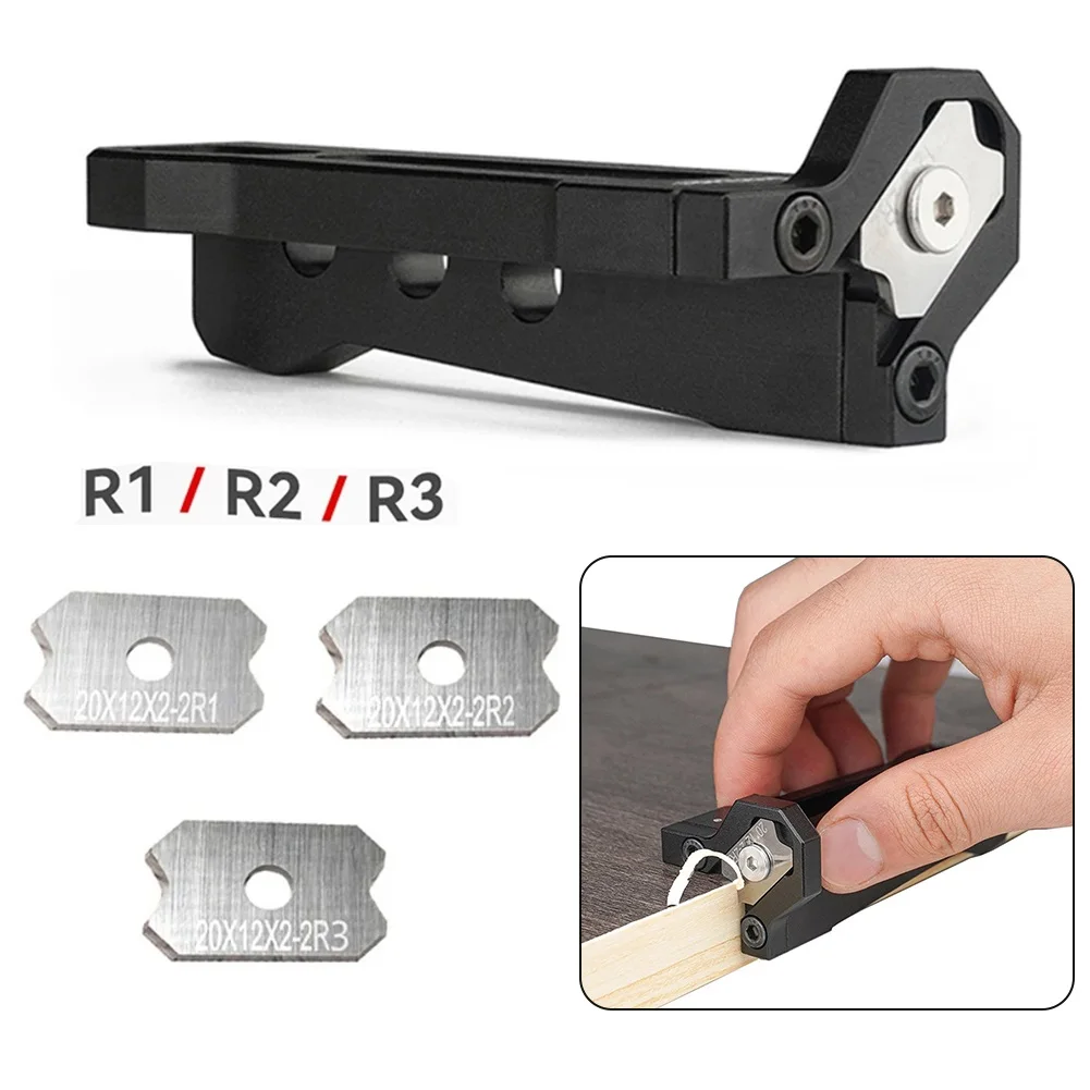

Bevel Planer Woodworking Blade R1/R2/R3 Edge Corner Planer Edge Banding Manual Planer Deburring DIY Tool 96x40x34mm Planer