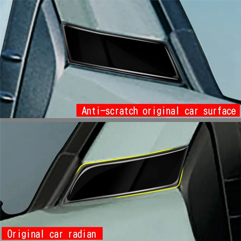 Ярко-черная внешняя стойка передняя боковая панель окна накладка декоративная