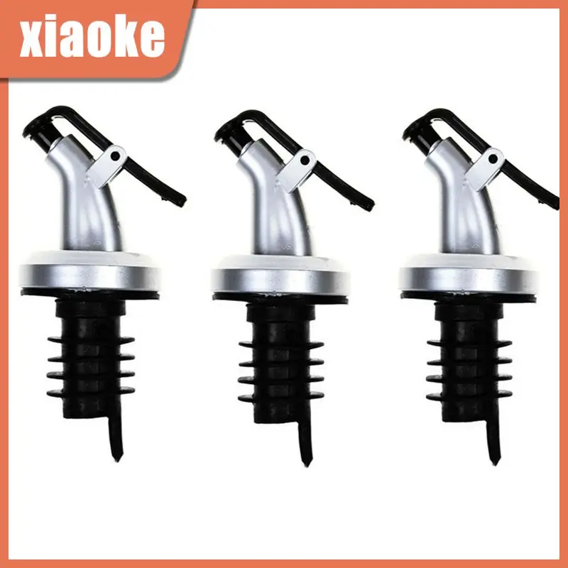 

6PCS Bottle Pourer Liquor Spirit Oil Olive Stopper Dispenser With Dust For Oil/vinegar/liqueurs/bourbon/wine/juice Kitchen Tools
