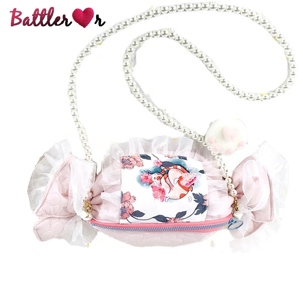 

Kawaii Candy Shape Chain Shoulder Bag For Women Fashion Purses And Handbags Novelty Clutch Cute Crossbody Bag Animal Pink Pouch