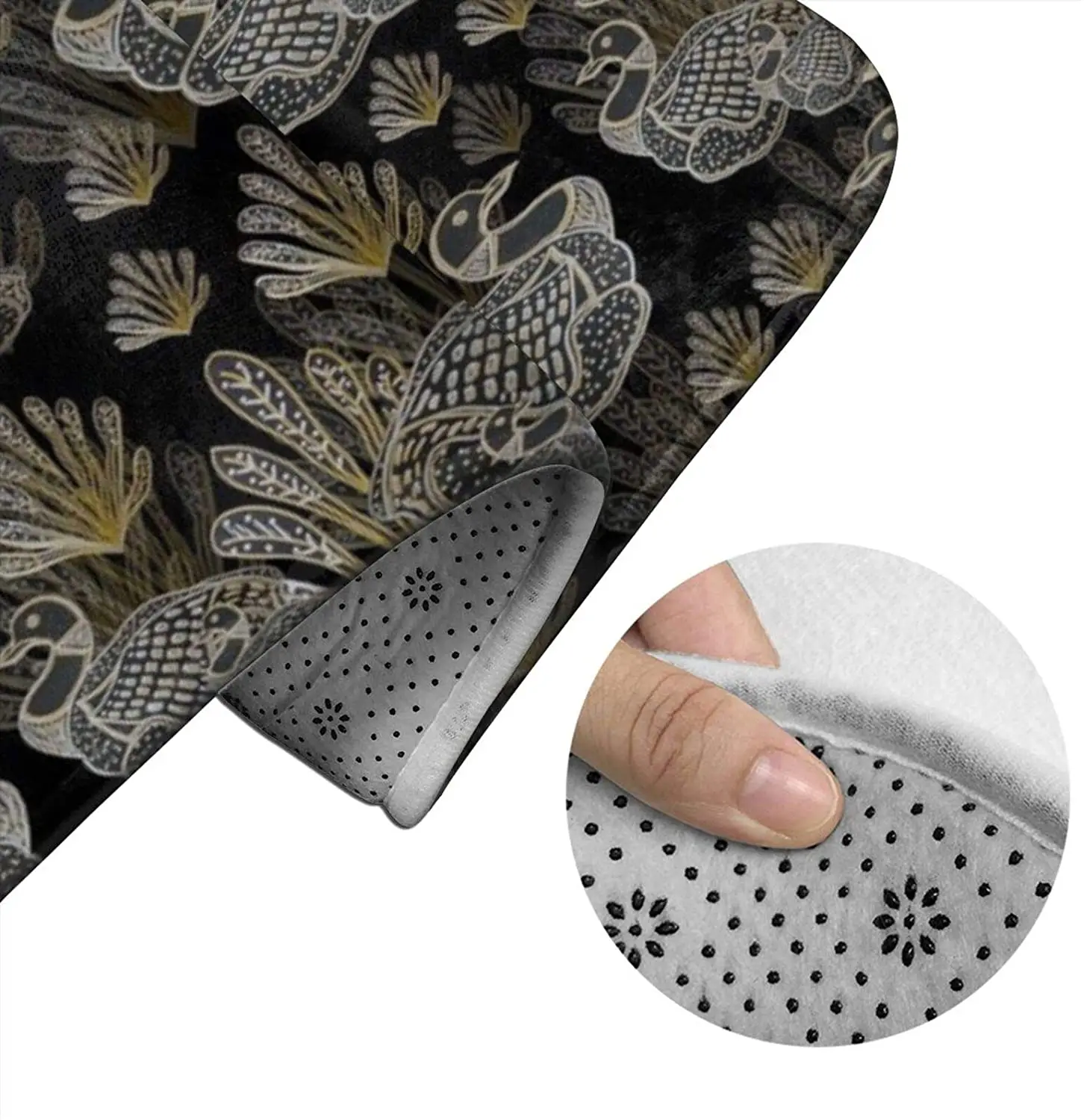 

Art Deco Style Common C Bathroom Mat Sets 3 Piece Set Rugs Memory Foam Mat Set Toilet Seat Cover Bath mat Lid Cover