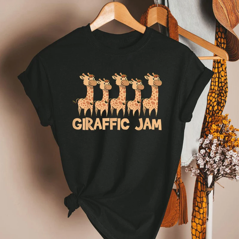 

Футболка женская хлопковая с круглым вырезом и коротким рукавом