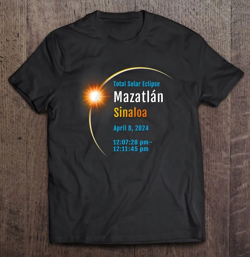 

Mazatln Sinaloa Мексика Total Solar Eclipse 2024 01 астрономические события футболки для мужчин гранж Топ футболки Мужская футболка