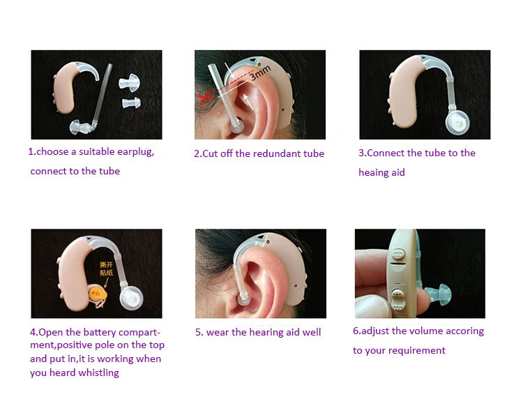 Цифровой мини-слуховой аппарат усилитель звука |