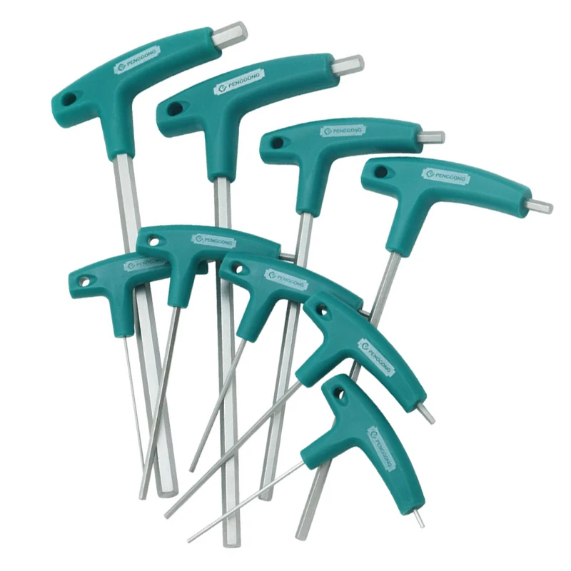 

6/9 Pcs Allen Key Wrench Set Hexagon Screw Nuts Spanner Kits T Handle With Storage Bag CR-V Forged Household Repair Tools