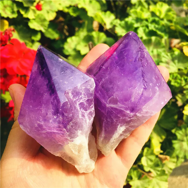 

Натуральная высококачественная искусственная башня для электротерапии, кристальная точка, темно-фиолетовая кварцевая палочка, украшение, ...