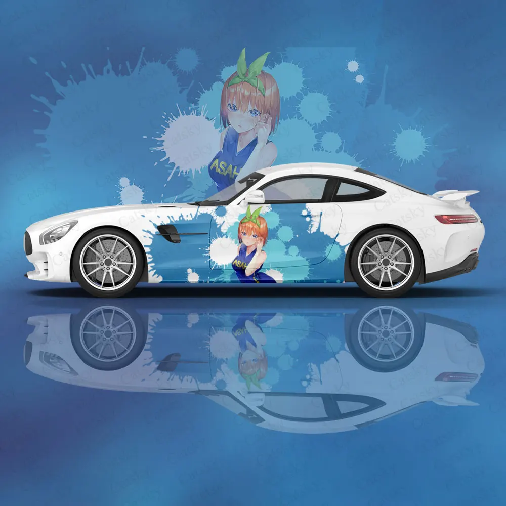 

Автомобильная наклейка аниме Girl Nakano Yotsuba, защитные наклейки Itasha, автомобильная наклейка, креативная наклейка, модификация внешнего вида автомобиля, декоративная наклейка