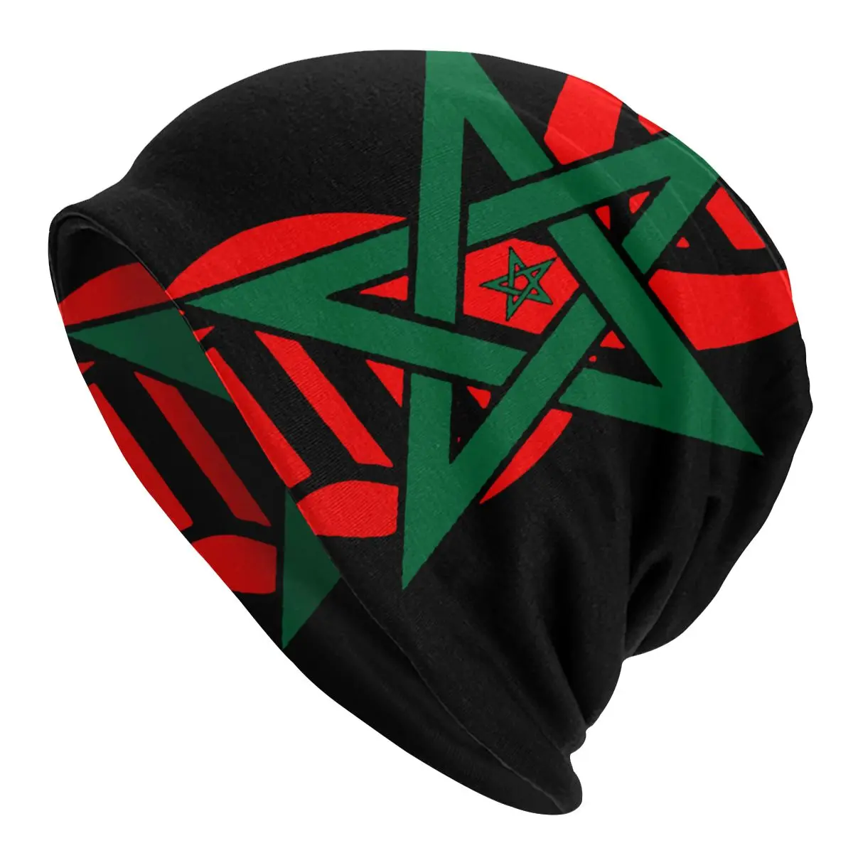 

Moroccan Flag Its In My DNA Morocco Bonnet Hats Knitted Hat Goth Autumn Winter Street Skullies Beanies Hats Warm Dual-use Cap