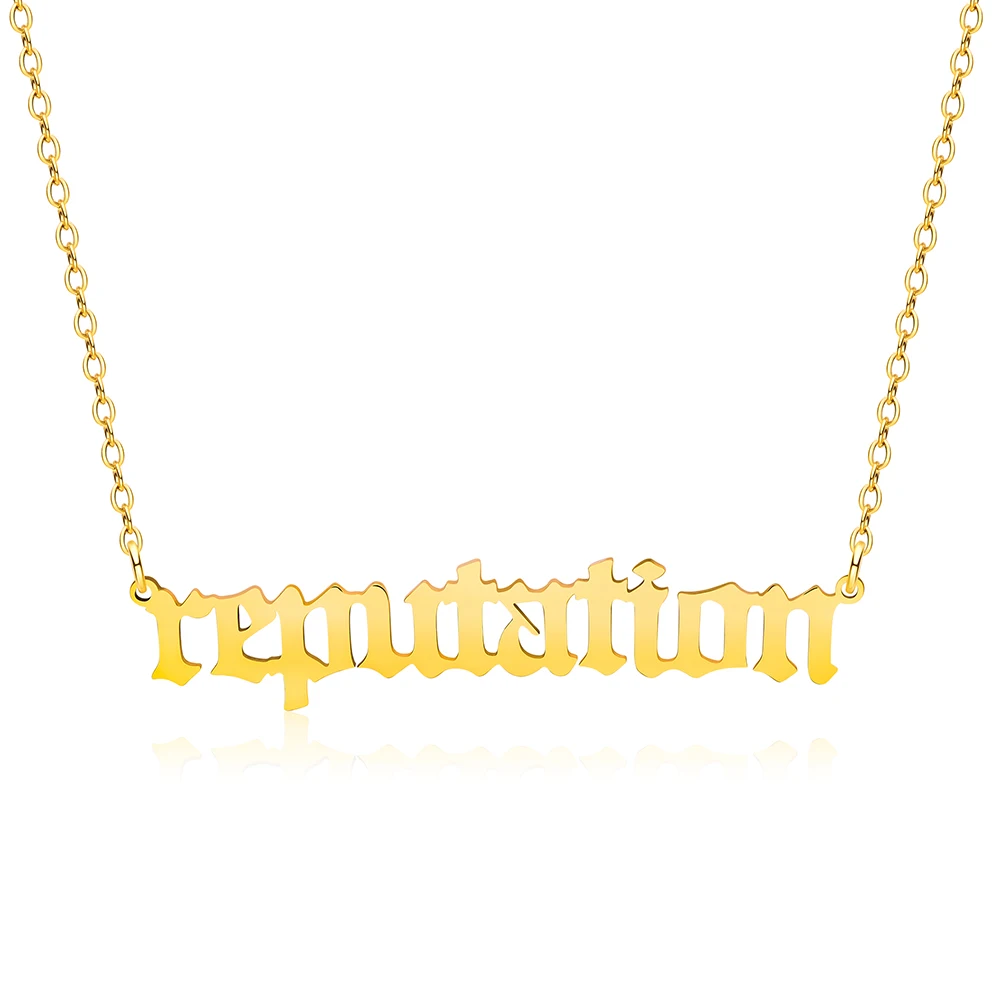 

Taylor the Swift Reputation Music Album Necklace Stainless Pendant Jewelry Music Lover Singer Song Inspired Fans Gifts