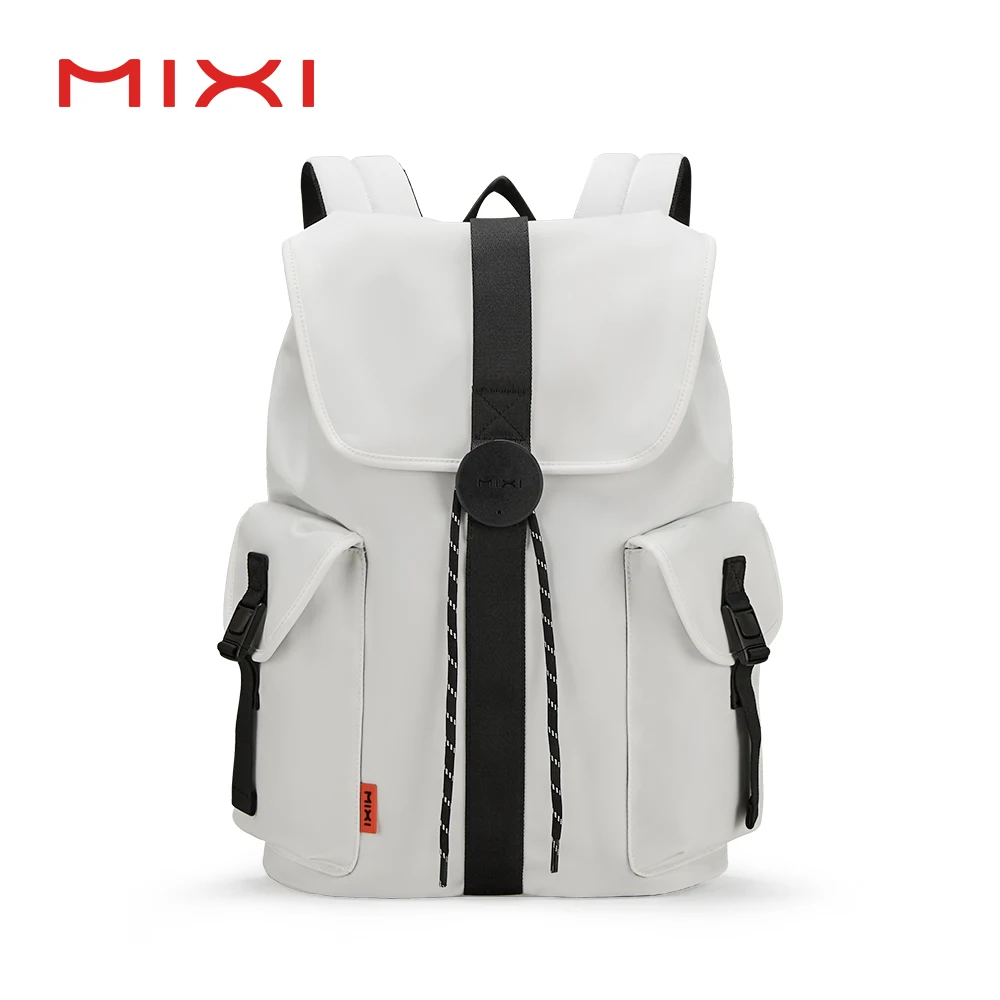 Women Men Waterproof Lightweight Casual Weekender Travel Bags College Students Rucksack  17 Inch White